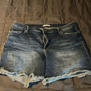Fringe Jean shorts
